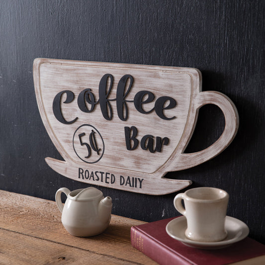 Coffee Bar Wall Sign