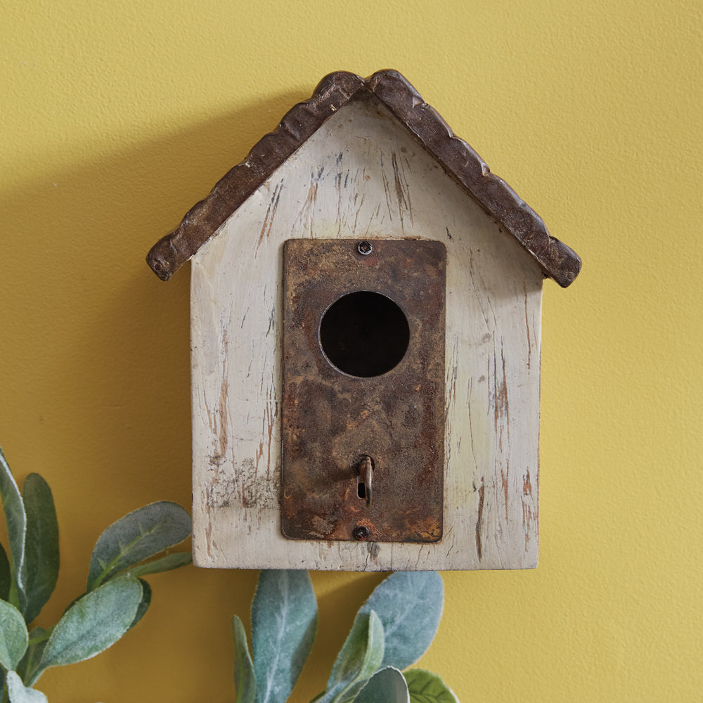 Antique-Inspired Lock and Key Birdhouse