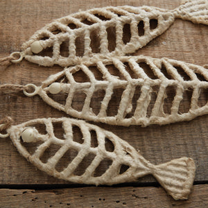 Set of Three Textured Fishbones