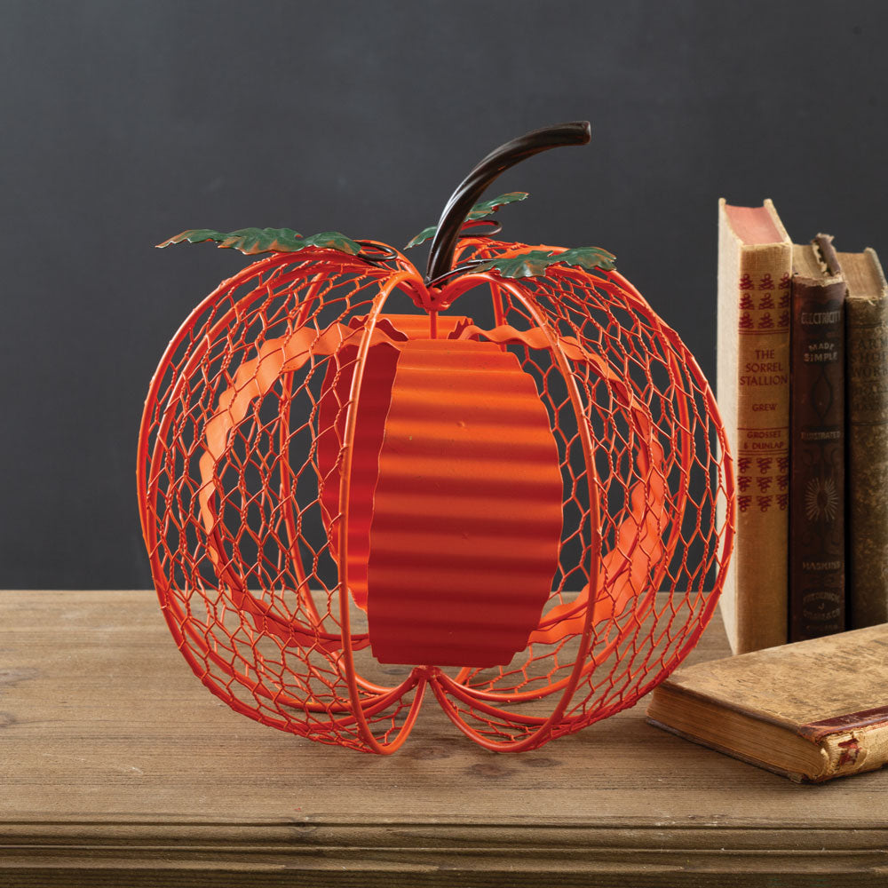 Chicken Wire Harvest Pumpkin