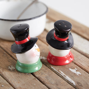 Cheerful Snowmen Salt & Pepper Shakers