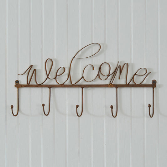 Copper Finish Welcome Hook Rack