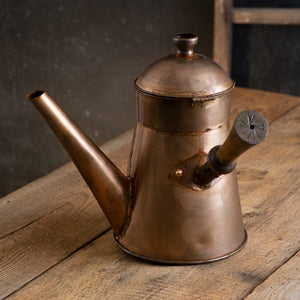 Copper Finish Coffee Pot with Handle