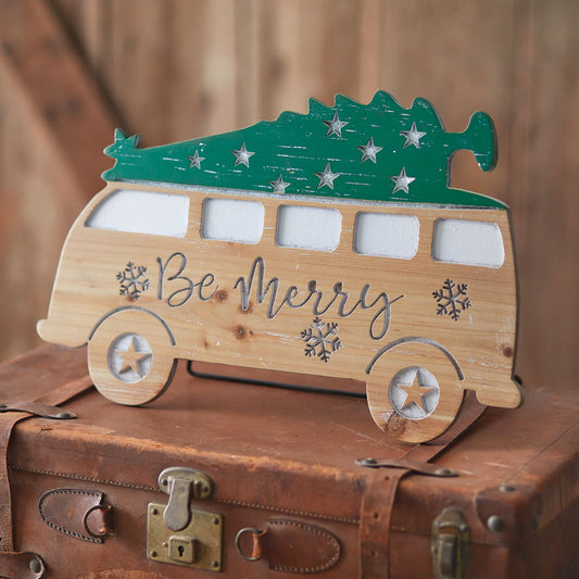 Tabletop Christmas Camper Van