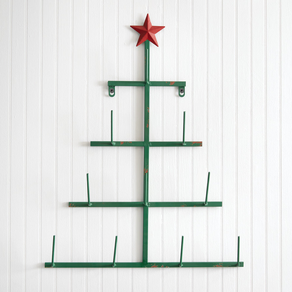 Christmas Tree Bottle Dryer Wall Rack