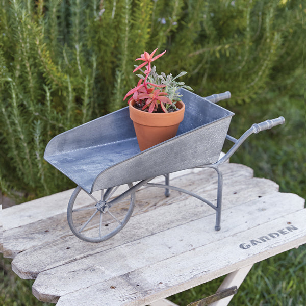 Antique Tabletop Wheelbarrow