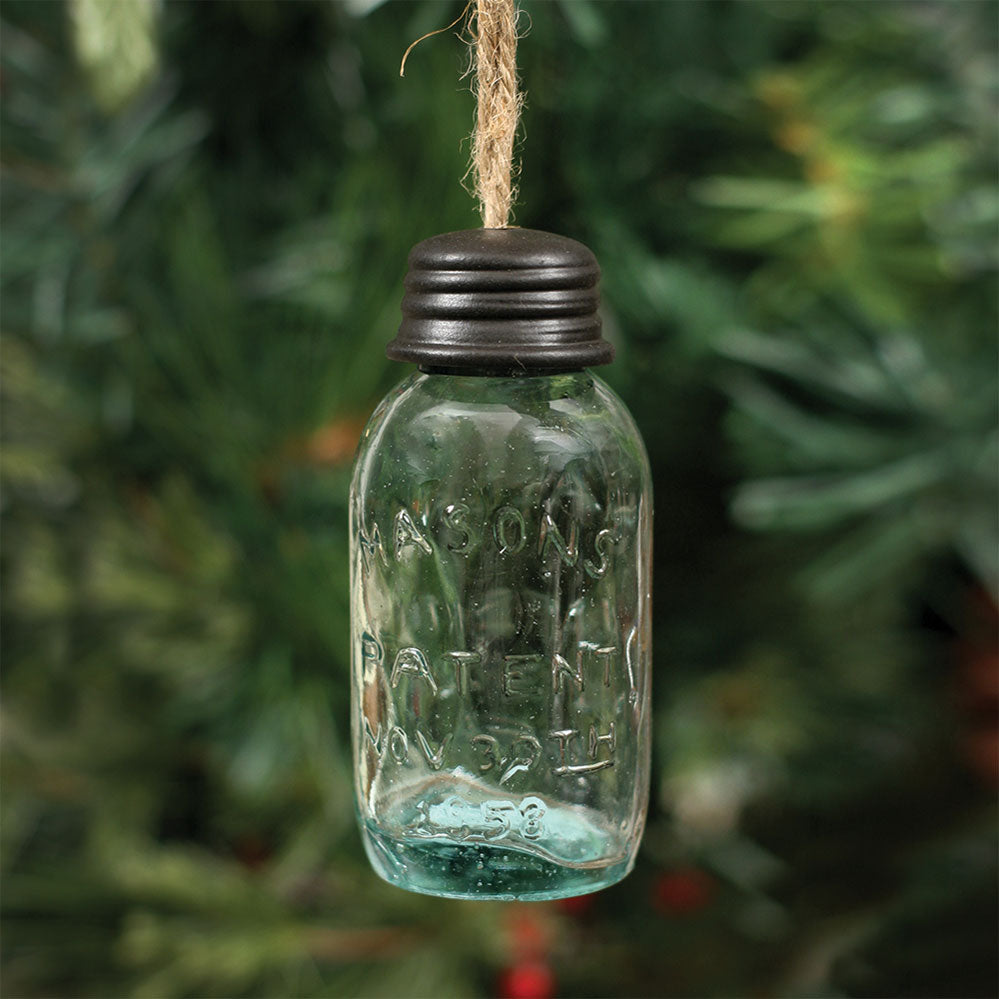 3.5 Inch Hanging Mason Jar Ornament - Box of 4